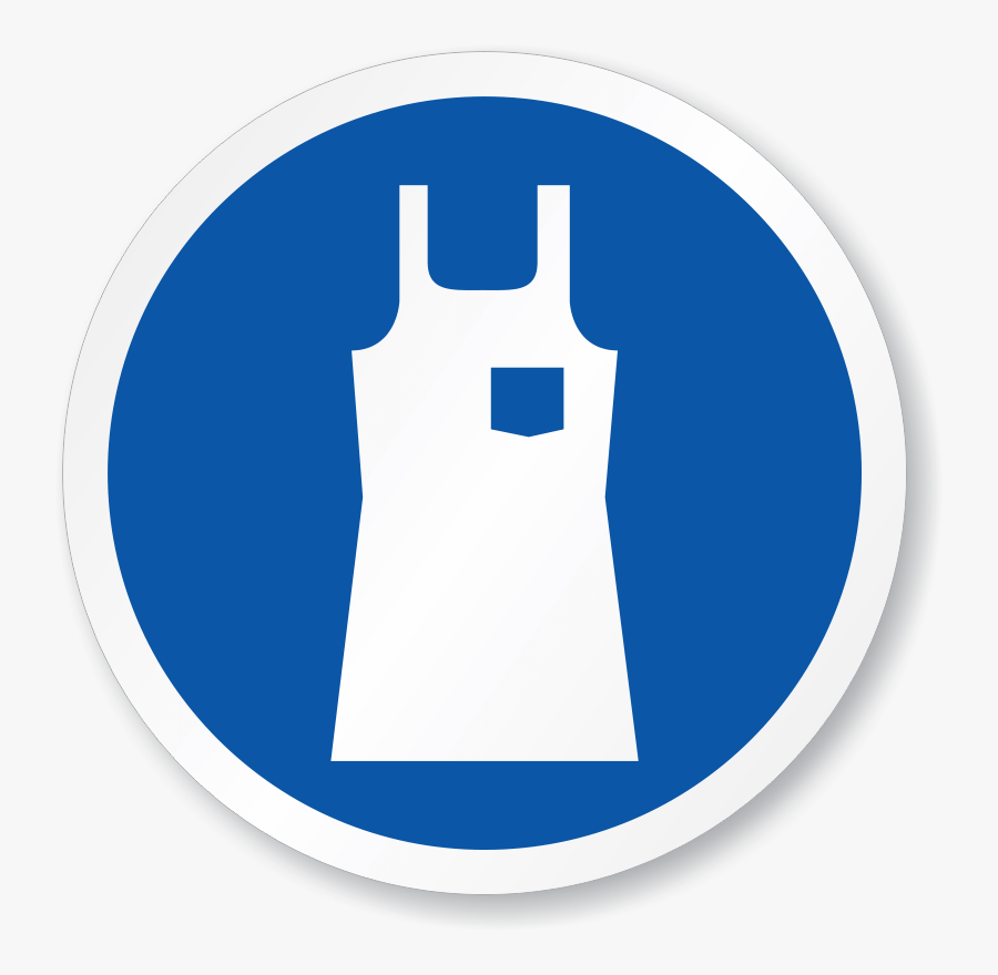 Ppe Symbols - Apron Sign, Transparent Clipart