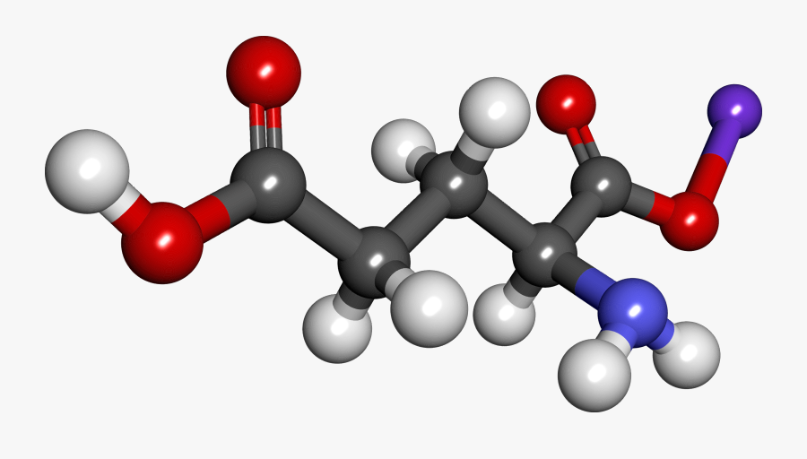 Bowling Pin,molecule,chemical Compound - Monosodium Glutamate 3d Structure, Transparent Clipart