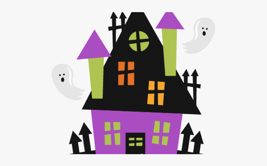 Haunted House Silhouette Svg, Transparent Clipart