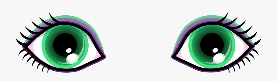 Woman Eyes Transparent Png - Cartoon Girl Brown Eyes, Transparent Clipart