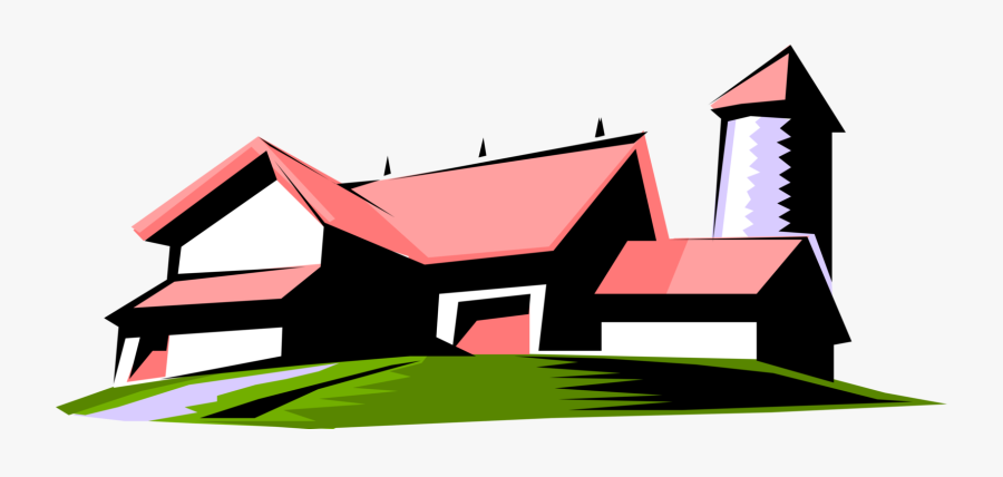 Vector Illustration Of Farmhouse Symbol, Transparent Clipart