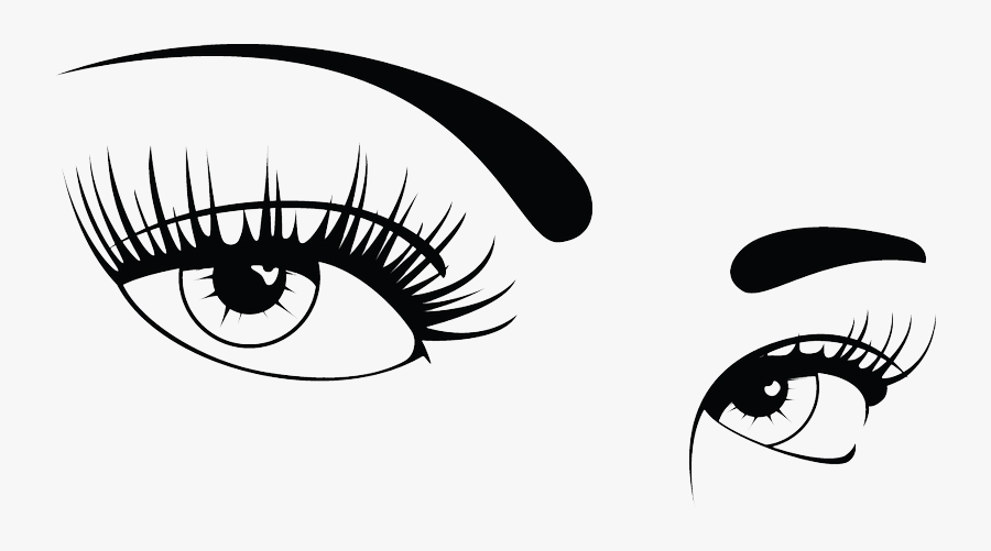Woman Eyes Png Pic - Eyes With Lashes Clipart, Transparent Clipart