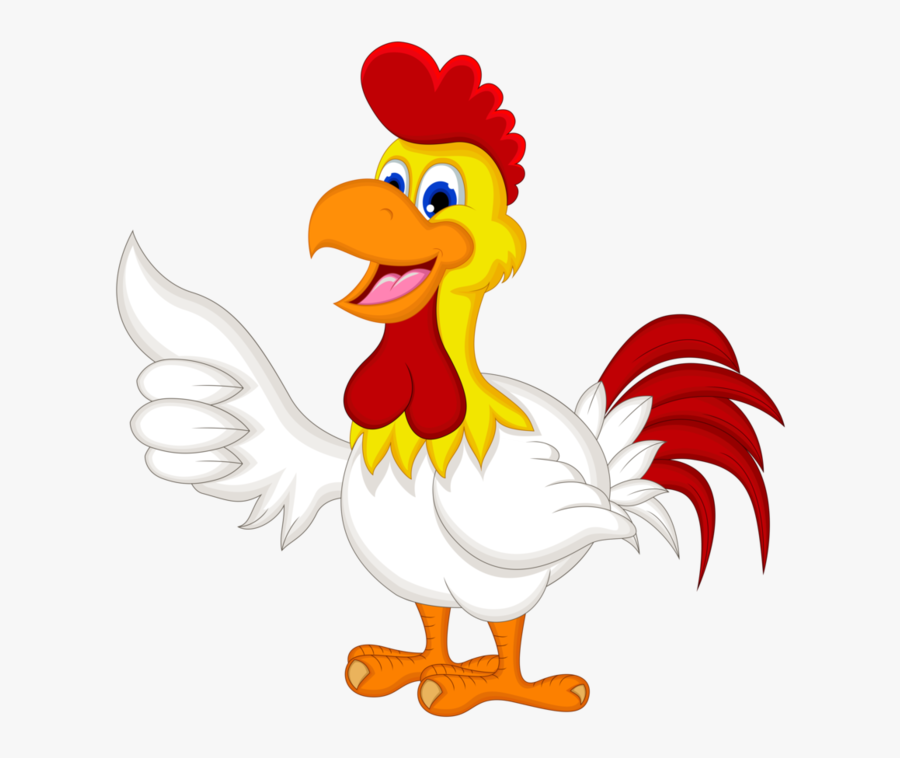 Transparent Chicken Coop Clipart - Cartoon Chicken Holding Sign, Transparent Clipart