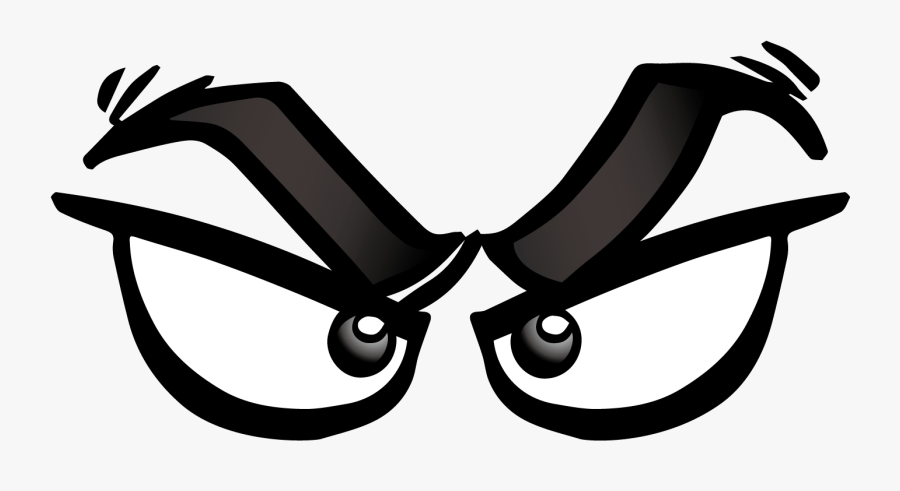 Eyes Eye Angry Vector With Cartoon Channel Clipart - 眼睛 素材, Transparent Clipart