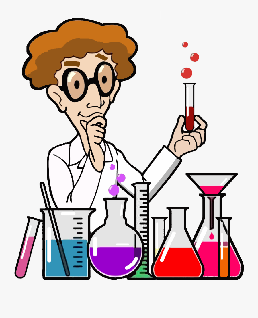 Cartoon Clip Art Glass - Cartoon Scientist, Transparent Clipart