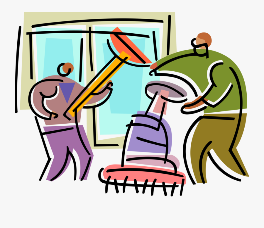 Vector Illustration Of Office Building Maintenance, Transparent Clipart