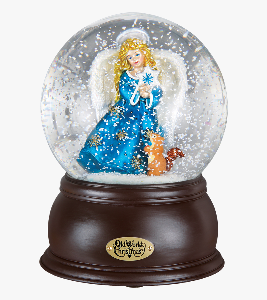 Clip Art Snowflake Angel Globe Chris - Angel Snow Globe, Transparent Clipart