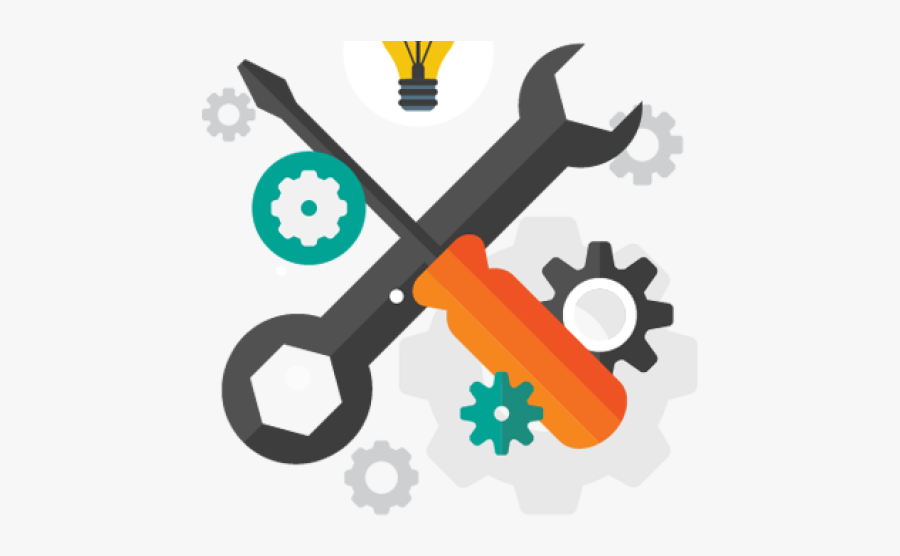Predictive Maintenance Cliparts - Mechanical Tools Design, Transparent Clipart