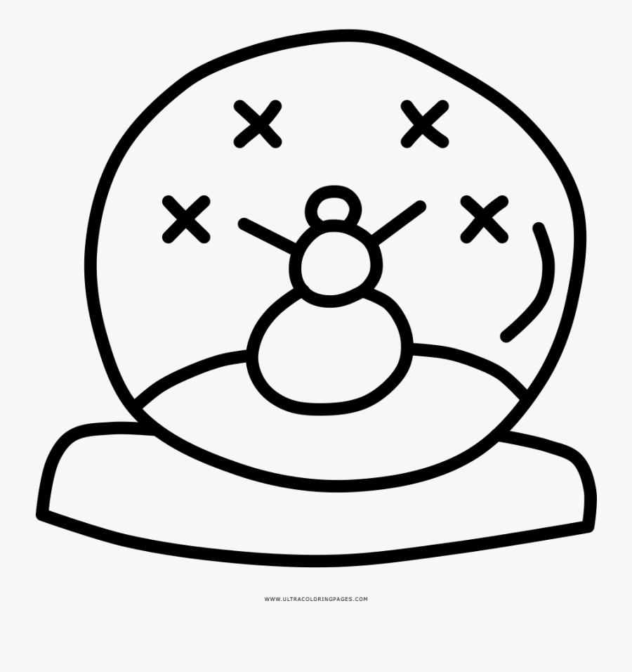 Snowglobe Drawing Simple Transparent Png Clipart Free - Circle, Transparent Clipart