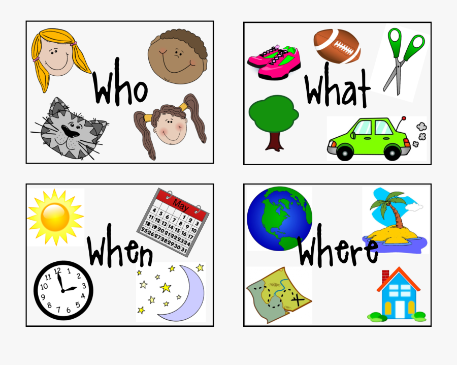 Wh Question Visual Aid, Transparent Clipart