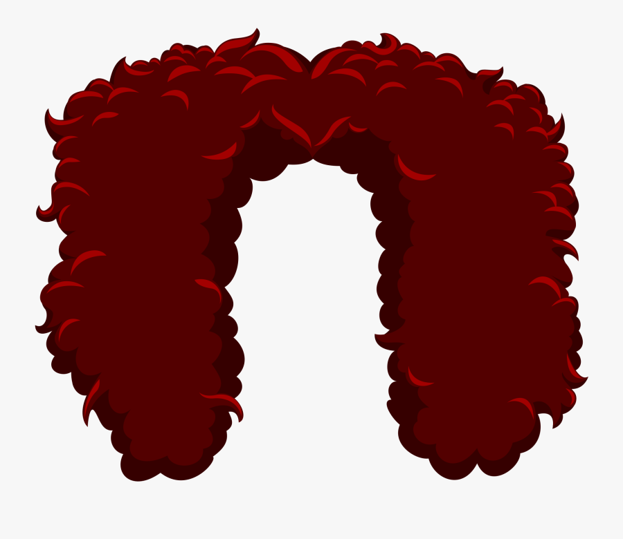 Curly Long Hair - Illustration, Transparent Clipart