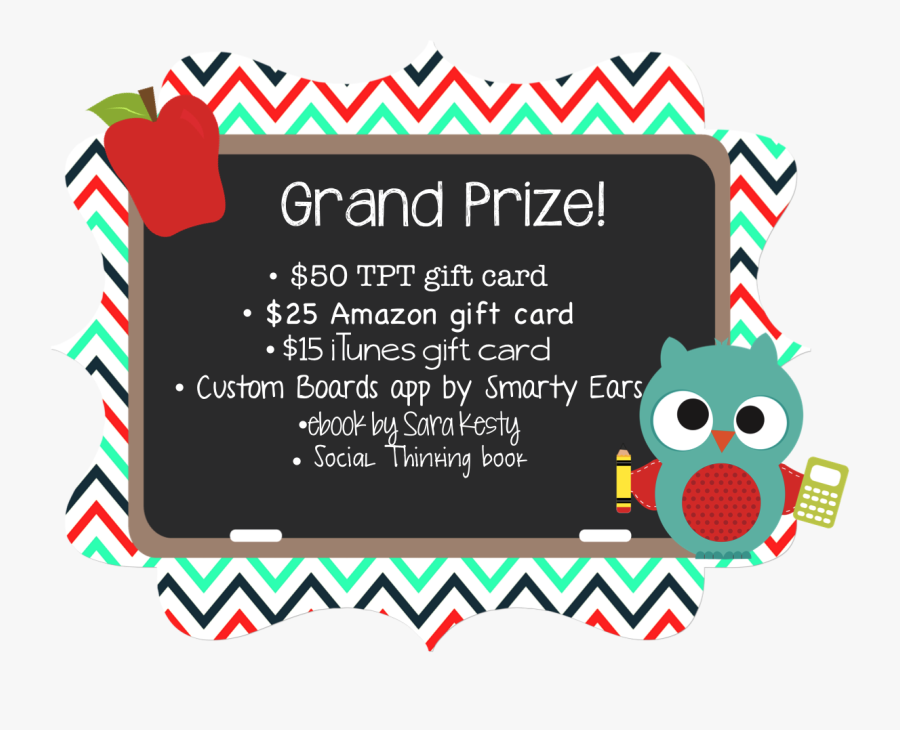 Back To School Door Prizes, Transparent Clipart