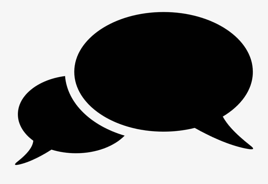 Speech Bubble Png Transparent Image - 2 Speech Bubbles Png, Transparent Clipart