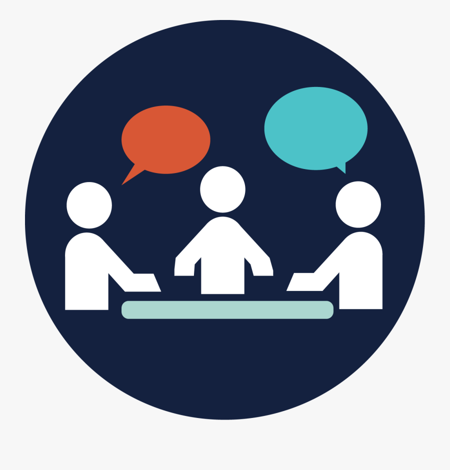 Meeting Round Icon Png, Transparent Clipart