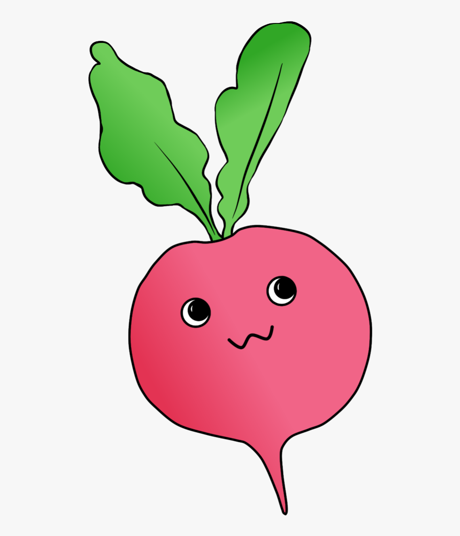 #radish #cute #kawai #emoji #food #freetoedit #ftestickers, Transparent Clipart