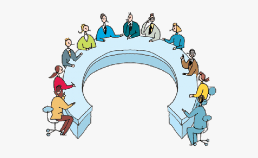 Png Round Table Meeting, Transparent Clipart