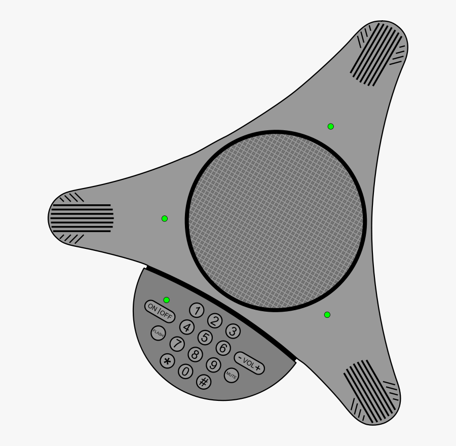 Speakerphone - Conference Call Phone Vector, Transparent Clipart