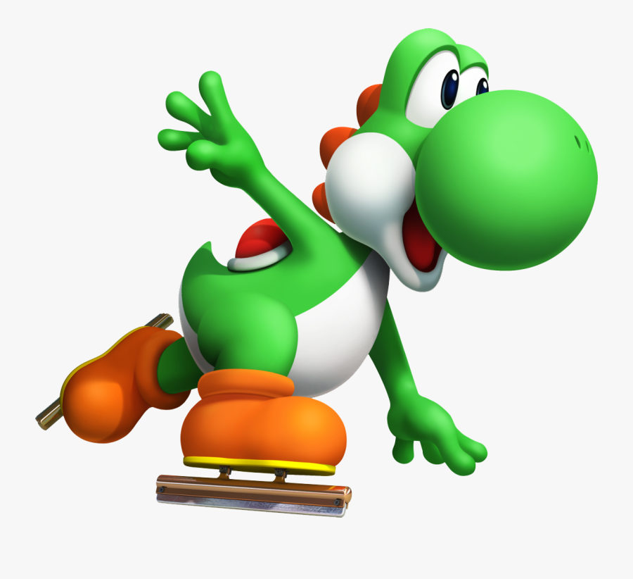 Transparent Yoshi Background Transparent & Png Clipart - Sonic At The Olympic Winter, Transparent Clipart