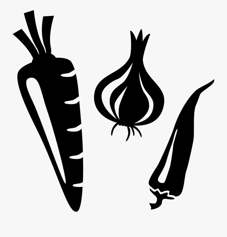 Radish Chili Png Icon - Vegetable Black And White Clipart, Transparent Clipart