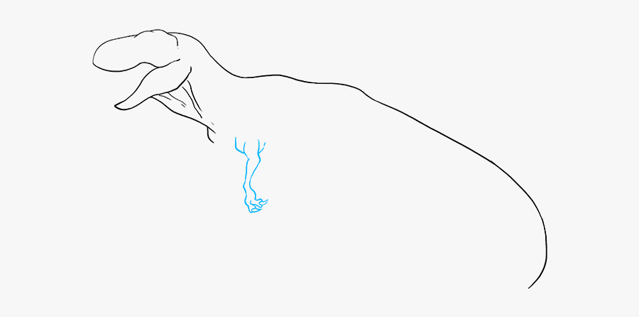 How To Draw Tyrannosaurus Rex - Sketch, Transparent Clipart