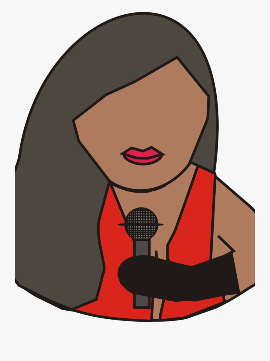 Menina Com Microfone, Transparent Clipart