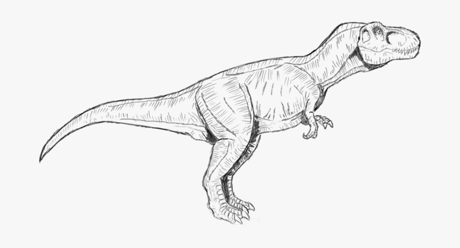 Jurassic World T Rex Coloring Page Free Transparent Clipart