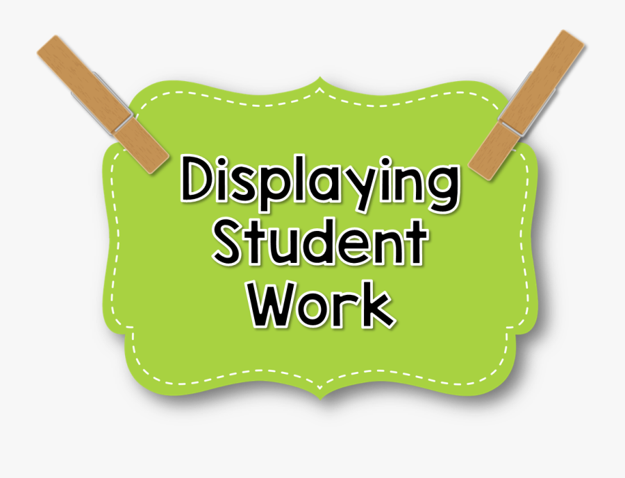 Displaying Student Work - Student Work Display Clipart, Transparent Clipart