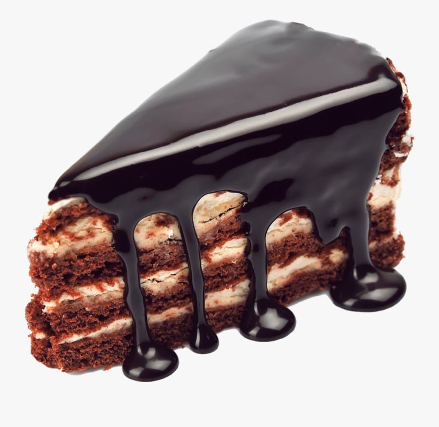 Desserts Clipart Piece Pie - Sliced Chocolate Cake, Transparent Clipart