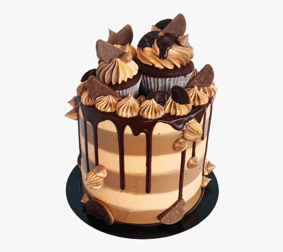 Chocolate Orange Drip Cake, Transparent Clipart