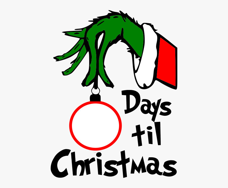 Grinch Countdown To Christmas Svg, Transparent Clipart