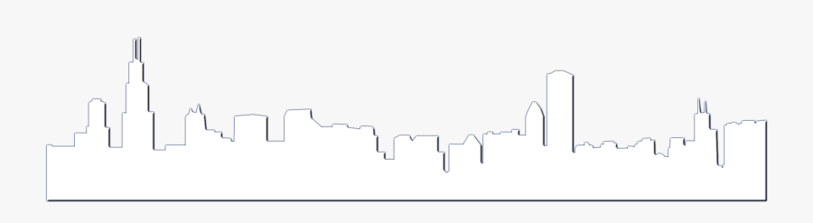 Skyline Clipart Skyline Chicago - Chicago Skyline Png White, Transparent Clipart