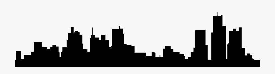 Clip Library Chicago Skyline Clipart - Detroit City Skyline Silhouette, Transparent Clipart