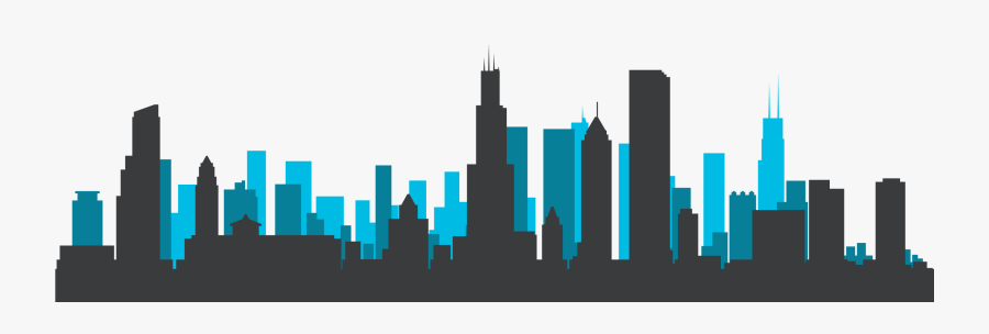 Skyline Silhouette Png - Chicago Skyline Silhouette Png, Transparent Clipart