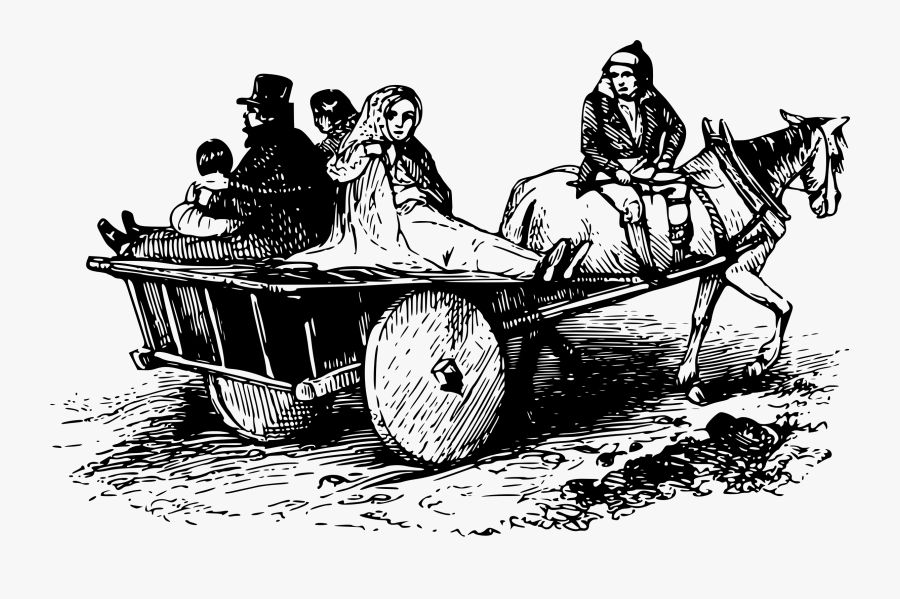 Chariot,monochrome Photography,car - Clip Art, Transparent Clipart