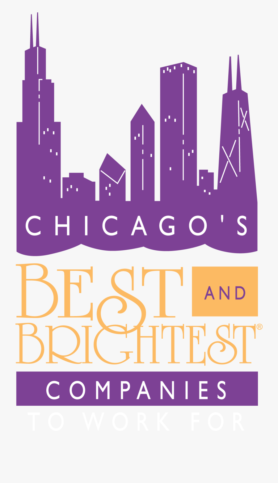 Transparent Chicago Skyline Silhouette Png - Chicago's Best And Brightest Companies To Work, Transparent Clipart