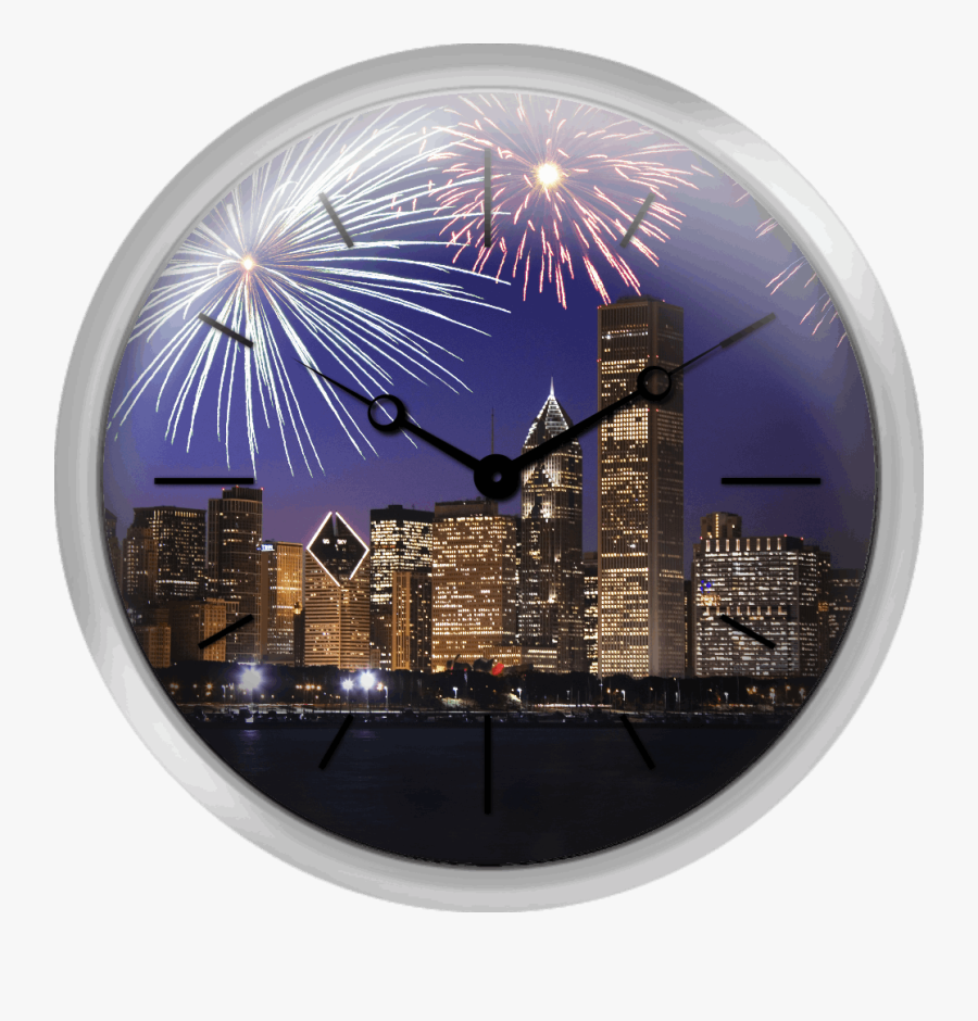 Fireworks Over Chicago Skyline - 4th Of July Chicago 2019, Transparent Clipart
