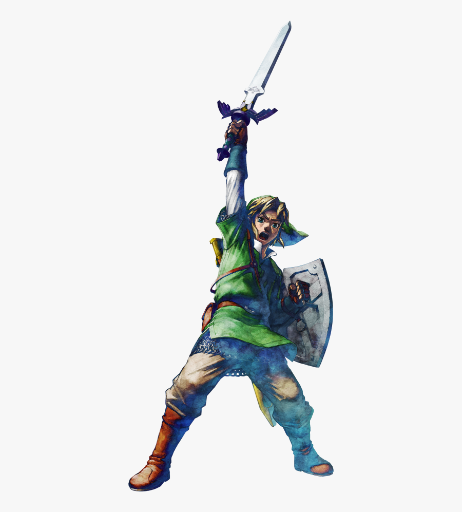 Skyward Sword Link Artwork, Transparent Clipart