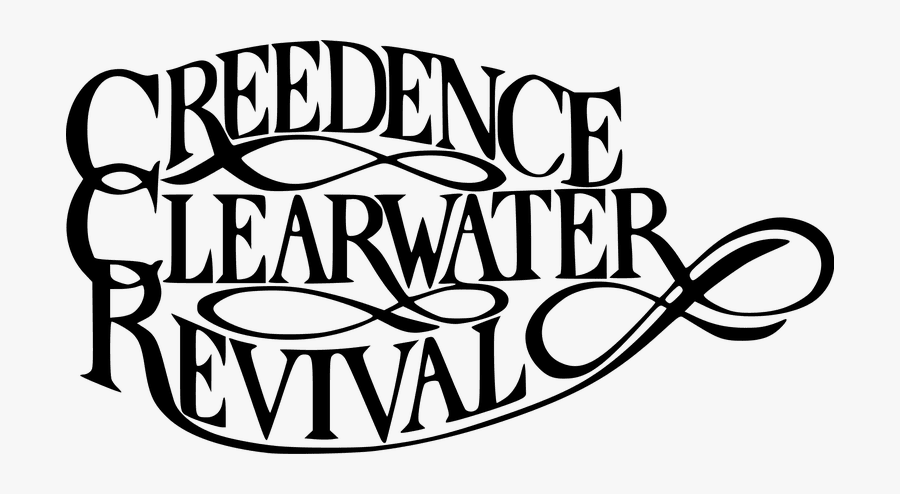 Transparent Rock Clipart Black And White - Logo De Los Creedence, Transparent Clipart