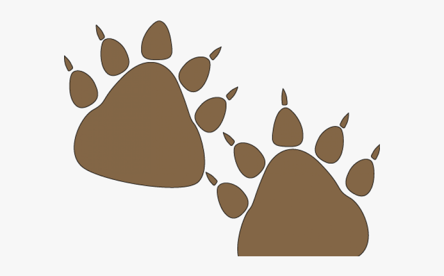 Claw Clipart Grizzly Bear Claw - Bear Paw Prints Clipart, Transparent Clipart