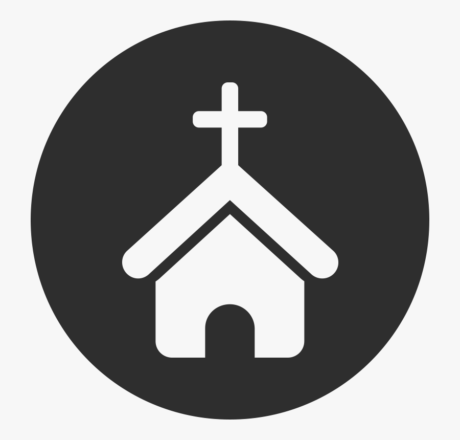 Bible Christian Icons Pastor Computer Church Clipart - Church Icon White Png, Transparent Clipart