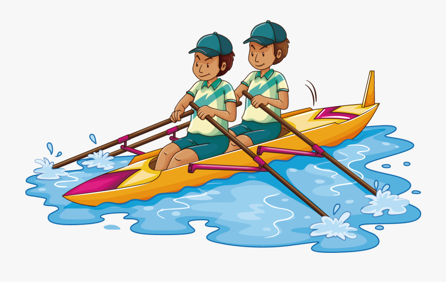 Rowing Kayak Stock Photography Clip Art - Rowing Four Clipart, Transparent Clipart