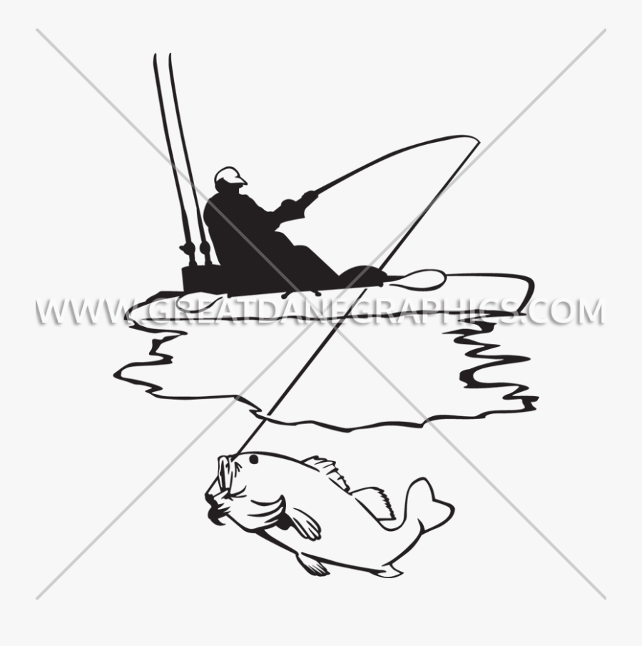 Fishing Production Ready For - Kayak Fishing Free Vector, Transparent Clipart