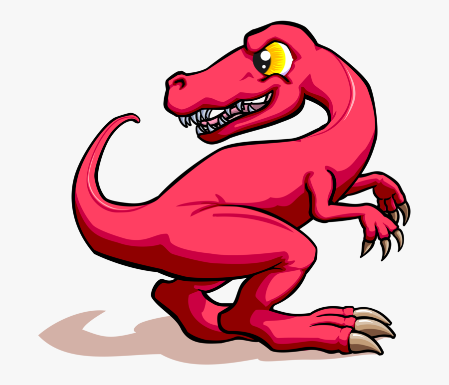 Red Velociraptor Clipart, Transparent Clipart