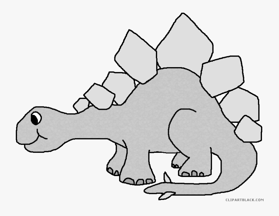 Dinosaur Clipart Stegasaurus - Transparent Background Dinosaur Clipart, Transparent Clipart