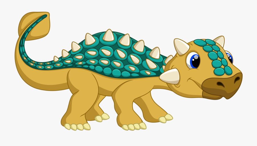 Dinosaur Clipart Ankylosaurus - Dinosaur Background Cartoons Png Hd, Transparent Clipart