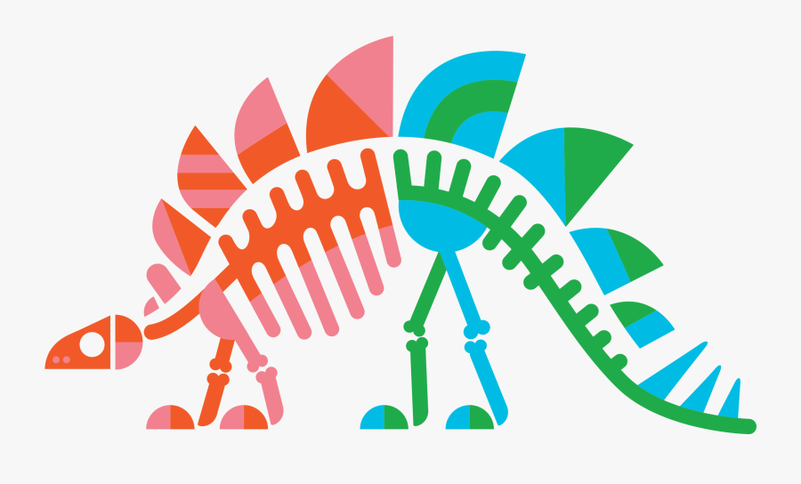 Stegosaurus Fossil Tattoo Clipart , Png Download - Tattly Stegosaurus, Transparent Clipart