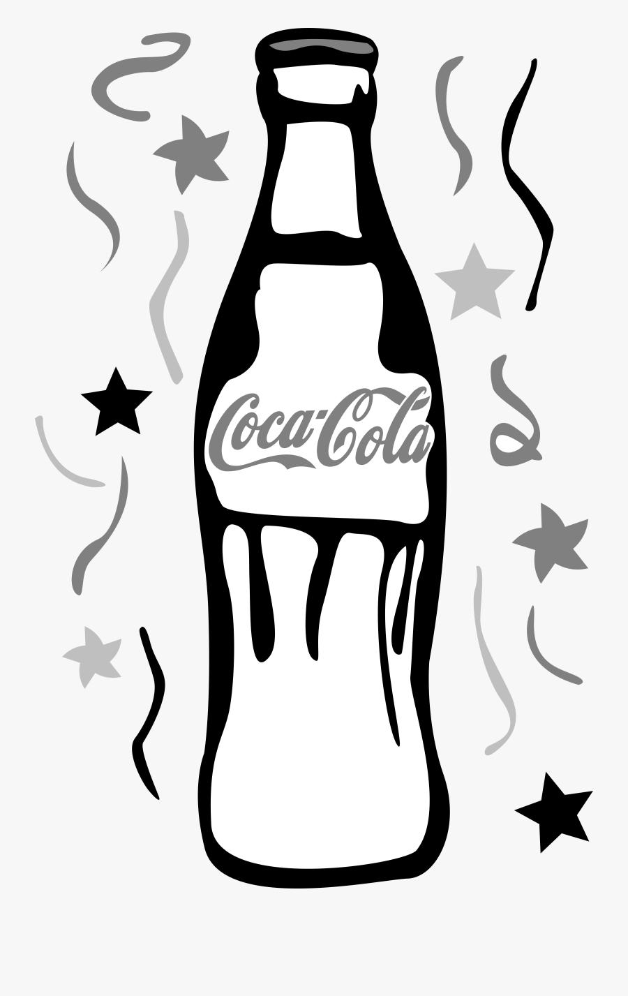 Collection Of Free Bottle Drawing Coca Cola Download - Clipart Coke Bottle Png, Transparent Clipart