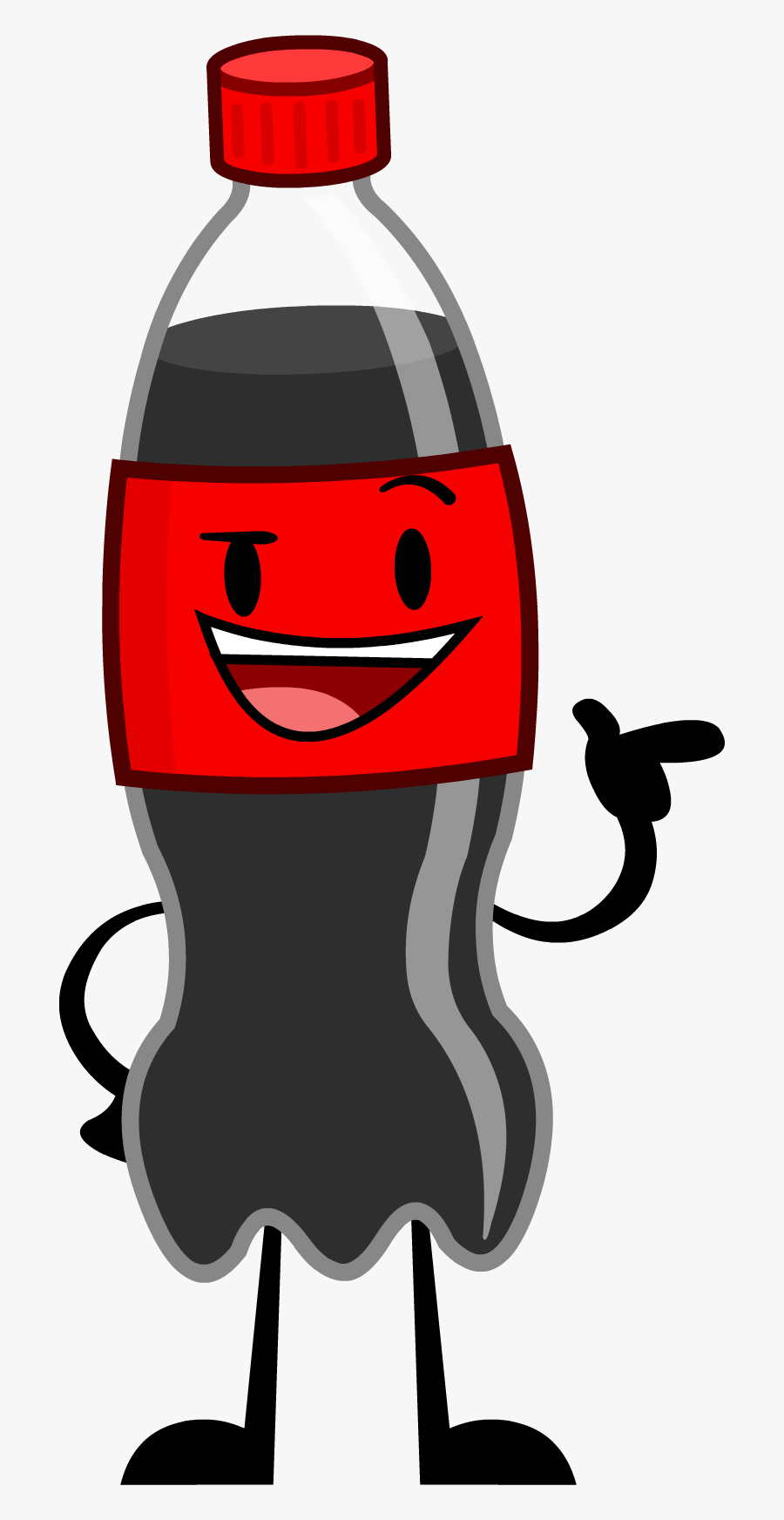 Transparent Coke Clipart - Coke Bottle Cartoon Plastic, Transparent Clipart