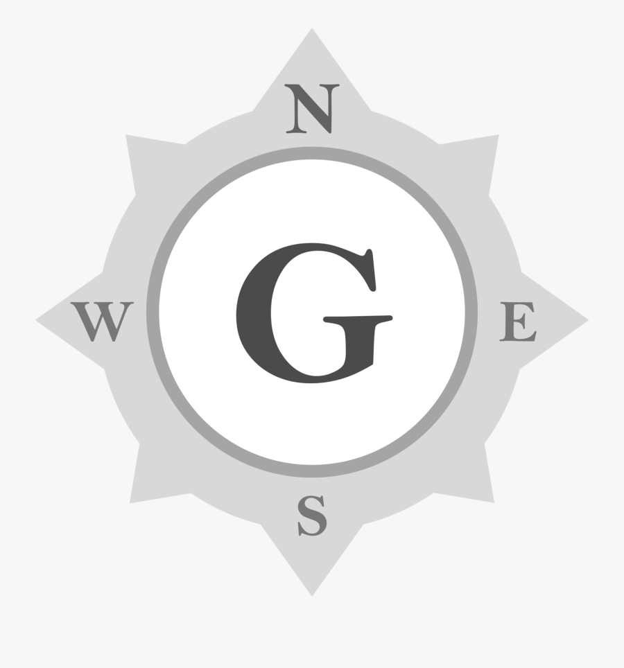 Clip Art Glisson Surveying - Stencil Compass, Transparent Clipart