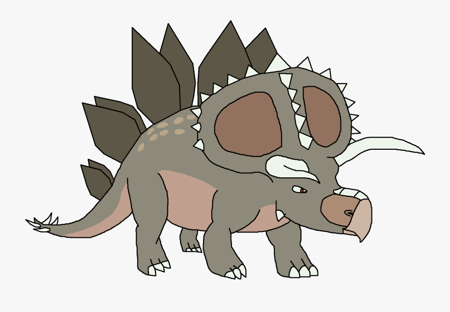 Clipart Dinosaur Triceratop - Cartoon, Transparent Clipart